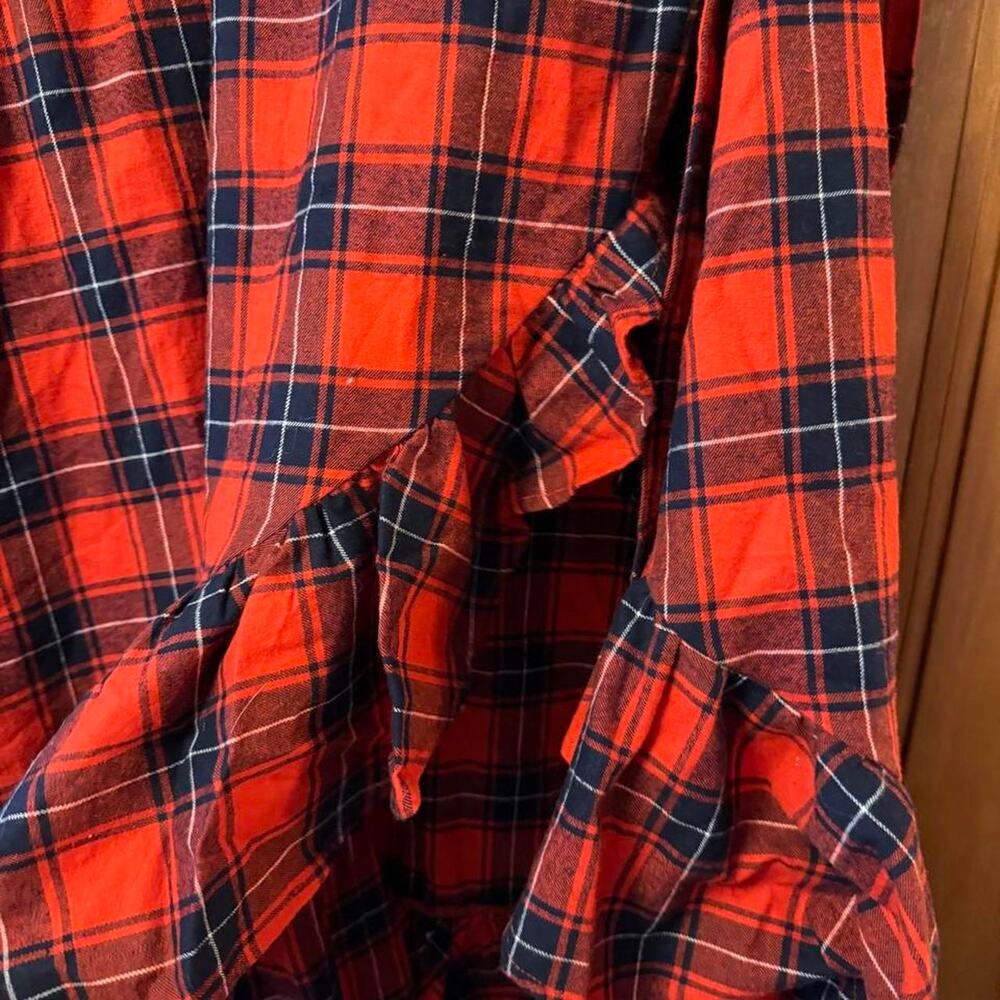 Kiel James Patrick Apple Pie Skillet red plaid midi skirt - Picture 4 of 8